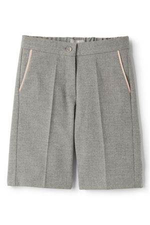 shorts in tessuto grigio IL GUFO KIDS | A24PB187W00030730